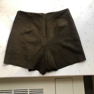 Zara Shorts - Zara brown suede mini skort Zara Shorts - Zara brown suede mini skort